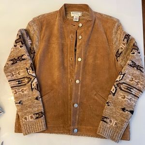 Vintage Pendleton Originals Leather and Lambswool Women’s Jacket Medium